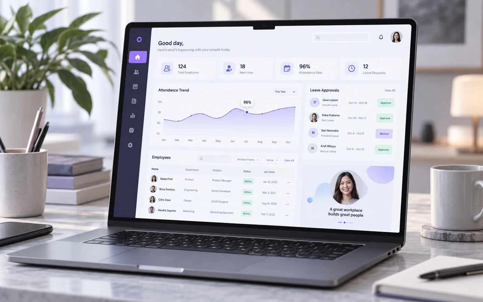 HR System — ilustrasi konsep produk